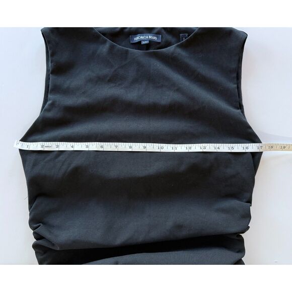 NWOT Veronica Beard Charissa Stretch-Cotton Bodycon Maxi Dress in Black Size L - Picture 15 of 16
